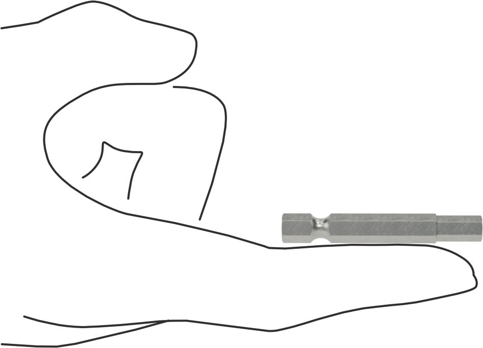 7/32" Altıgen Uç, Elektrikli Aletler için 1/4" Altıgen Şaft