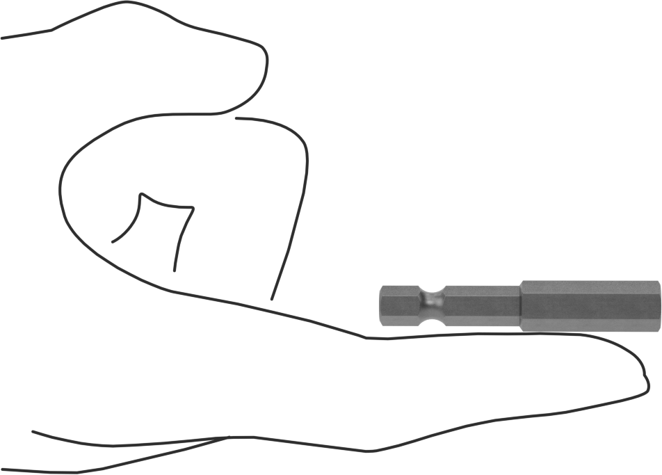 8 mm Altıgen Uç, Elektrikli Aletler için 1/4" Altıgen Şaft