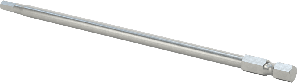 Altıgen Uç, Elektrikli Aletler için 1/4" Altıgen Şaft, 5/32" Boyut, 6" Toplam Uzunluk