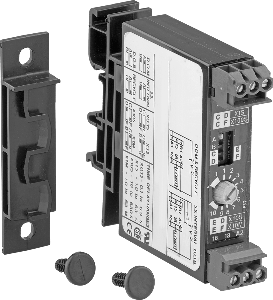 Relays with 1 Circuit Controlled, Knob, and Screw Terminals