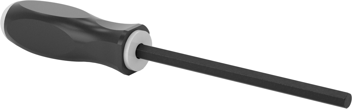 Yastıklı Altıgen Tornavida, 3/8" Tahrik Boyutu, 11-1/4" Toplam Uzunluk