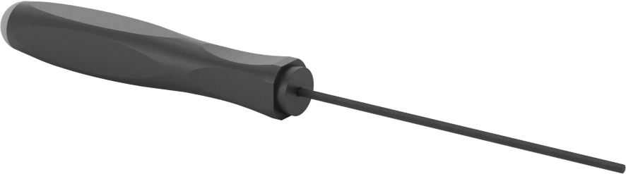 Yastıklı Altıgen Tornavida, 1,27 mm Tahrik Boyutu, 4-1/8" Toplam Uzunluk