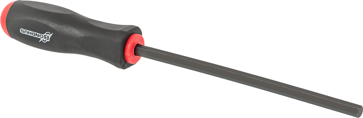 Yastıklı Altıgen Tornavida, 10 mm Tahrik Boyutu, 12-1/8" Toplam Uzunluk