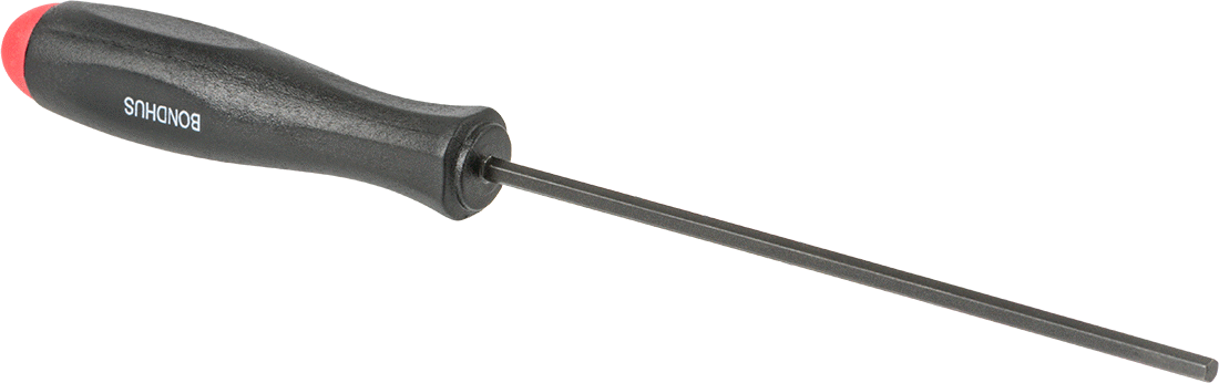 Yastıklı Altıgen Tornavida, 2 mm Tahrik Boyutu, 5" Toplam Uzunluk