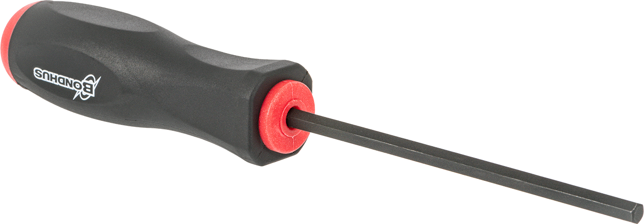 Yastıklı Altıgen Tornavida, 6 mm Tahrik Boyutu, 10-1/4" Toplam Uzunluk