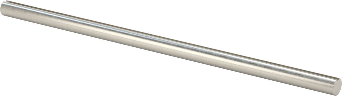 316 Paslanmaz Çelik Anahtarlı Döner Mil, Tam Anahtarlı, 1/2" Çap, 12" Uzunluk