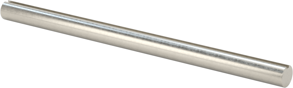 316 Paslanmaz Çelik Anahtarlı Döner Mil, Tam Anahtarlı, 3/8" Çap, 6 inç Uzunluk