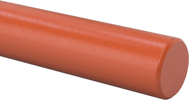 Yüksek Mukavemetli Yüksek Sıcaklık Silikon Kauçuk Çubuk, 1/8" Çap, 6' Uzunluk