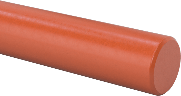 Yüksek Mukavemetli Yüksek Sıcaklık Silikon Kauçuk Çubuk, 3/8" Çap, 3' Uzunluk