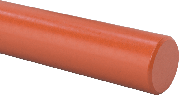 Yüksek Mukavemetli Yüksek Sıcaklık Silikon Kauçuk Çubuk, 1/2" Çap, 3' Uzunluk