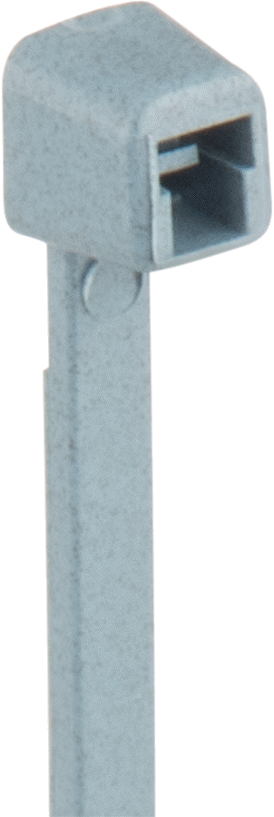 Metal ile Tespit Edilebilir Kablo Bağı, Naylon, Standart, 4" Uzunluk, 13/16" Maksimum Demet Çapı için, Mavi