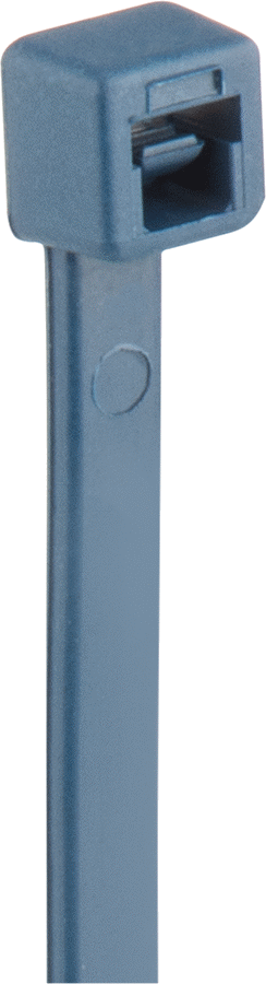 Metal ile Tespit Edilebilir Kablo Bağı, Naylon, Dar, 6 inç Uzunluk, 1,400" Maksimum Demet Çapı için, Mavi