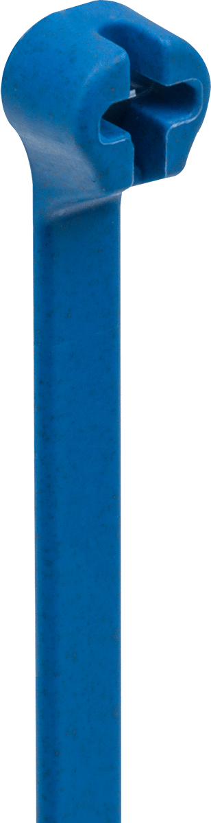 Metal ile Tespit Edilebilir Kablo Bağı, Polipropilen, Standart, 14-1/4" Uzunluk, 4" Maksimum Demet Çapı için, Mavi