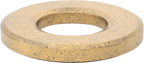 Ultra Düşük Sürtünmeli Yağ Emdirilmiş Baskı Yatağı, 1/4" Mil Çapı, 1/2" OD, 1/16" Kalınlık