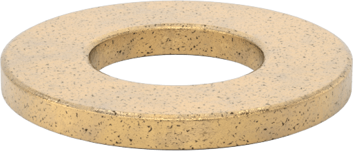 Ultra Düşük Sürtünmeli Yağ Emdirilmiş Baskı Yatağı, 5/8" Mil Çapı, 1-1/4" OD, 1/8" Kalınlık