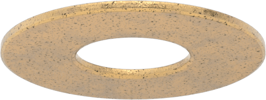 Ultra Düşük Sürtünmeli Yağ Emdirilmiş Baskı Yatağı, 5/8" Mil Çapı, 1-1/2" OD, 1/16" Kalınlık