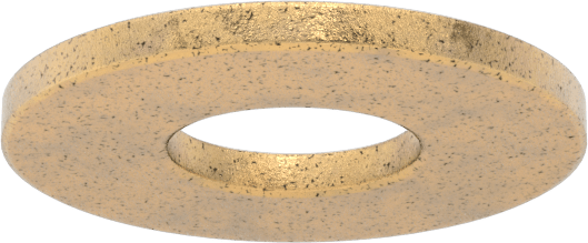 Ultra Düşük Sürtünmeli Yağ Emdirilmiş Baskı Yatağı, 5/8" Mil Çapı, 1-1/2" OD, 1/8" Kalınlık