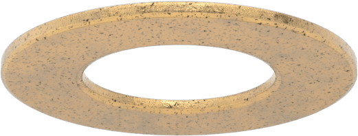 Ultra Düşük Sürtünmeli Yağ Emdirilmiş Baskı Yatağı, 3/4" Mil Çapı, 1-3/8" OD, 1/16" Kalınlık