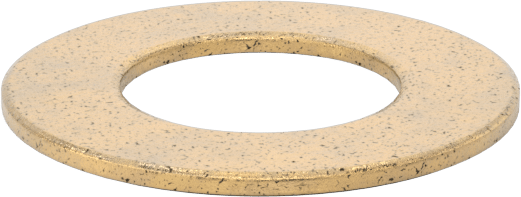 Ultra Düşük Sürtünmeli Yağ Emdirilmiş Baskı Yatağı, 3/4" Mil Çapı, 1-3/8" OD, 1/16" Kalınlık