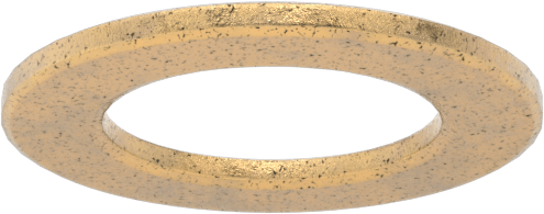 Ultra Düşük Sürtünmeli Yağ Emdirilmiş Baskı Yatağı, 5/8" Mil Çapı için, 1" OD, 1/16" Kalınlık