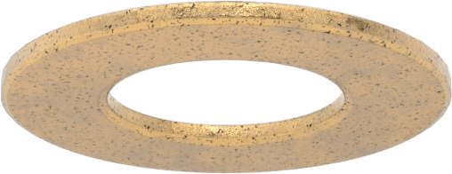 Ultra Düşük Sürtünmeli Yağ Emdirilmiş Baskı Yatağı, 5/8" Mil Çapı için, 1-3/16" OD, 1/16" Kalınlık