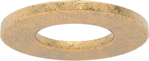 Ultra Düşük Sürtünmeli Yağ Emdirilmiş Baskı Yatağı, 5/8" Mil Çapı için, 1-3/16" OD, 3/32" Kalınlık