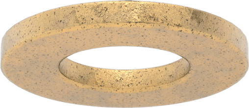 Ultra Düşük Sürtünmeli Yağ Emdirilmiş Baskı Yatağı, 5/8" Mil Çapı için, 1-3/16" OD, 1/8" Kalınlık