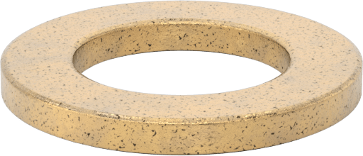 Ultra Düşük Sürtünmeli Yağ Emdirilmiş Baskı Yatağı, 3/4" Mil Çapı için, 1-1/4" OD, 1/8" Kalınlık
