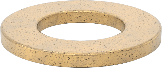 Ultra Düşük Sürtünmeli Yağ Emdirilmiş Baskı Yatağı, 3/4" Mil Çapı için, 1-3/8" OD, 1/8" Kalınlık