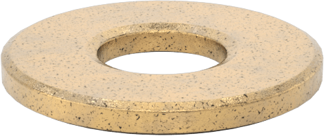 Ultra Düşük Sürtünmeli Yağ Emdirilmiş Baskı Yatağı, 1/4" Mil Çapı için, 5/8" OD, 1/16" Kalınlık