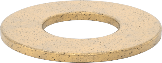 Ultra Düşük Sürtünmeli Yağ Emdirilmiş Baskı Yatağı, 3/4" Mil Çapı için, 1-9/16" OD, 3/32" Kalınlık