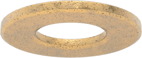 Ultra Düşük Sürtünmeli Yağ Emdirilmiş Baskı Yatağı, 3/8" Mil Çapı, 3/4" OD, 1/16" Kalınlık