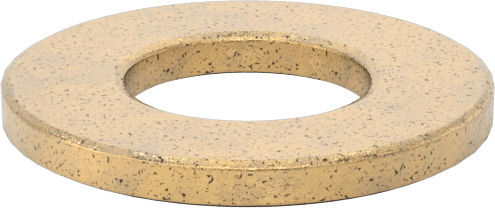 Ultra Düşük Sürtünmeli Yağ Emdirilmiş Baskı Yatağı, 1/2" Mil Çapı için, 1" OD, 3/32" Kalınlık