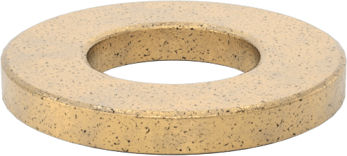 Ultra Düşük Sürtünmeli Yağ Emdirilmiş Baskı Yatağı, 1/2" Mil Çapı için, 1" OD, 1/8" Kalınlık