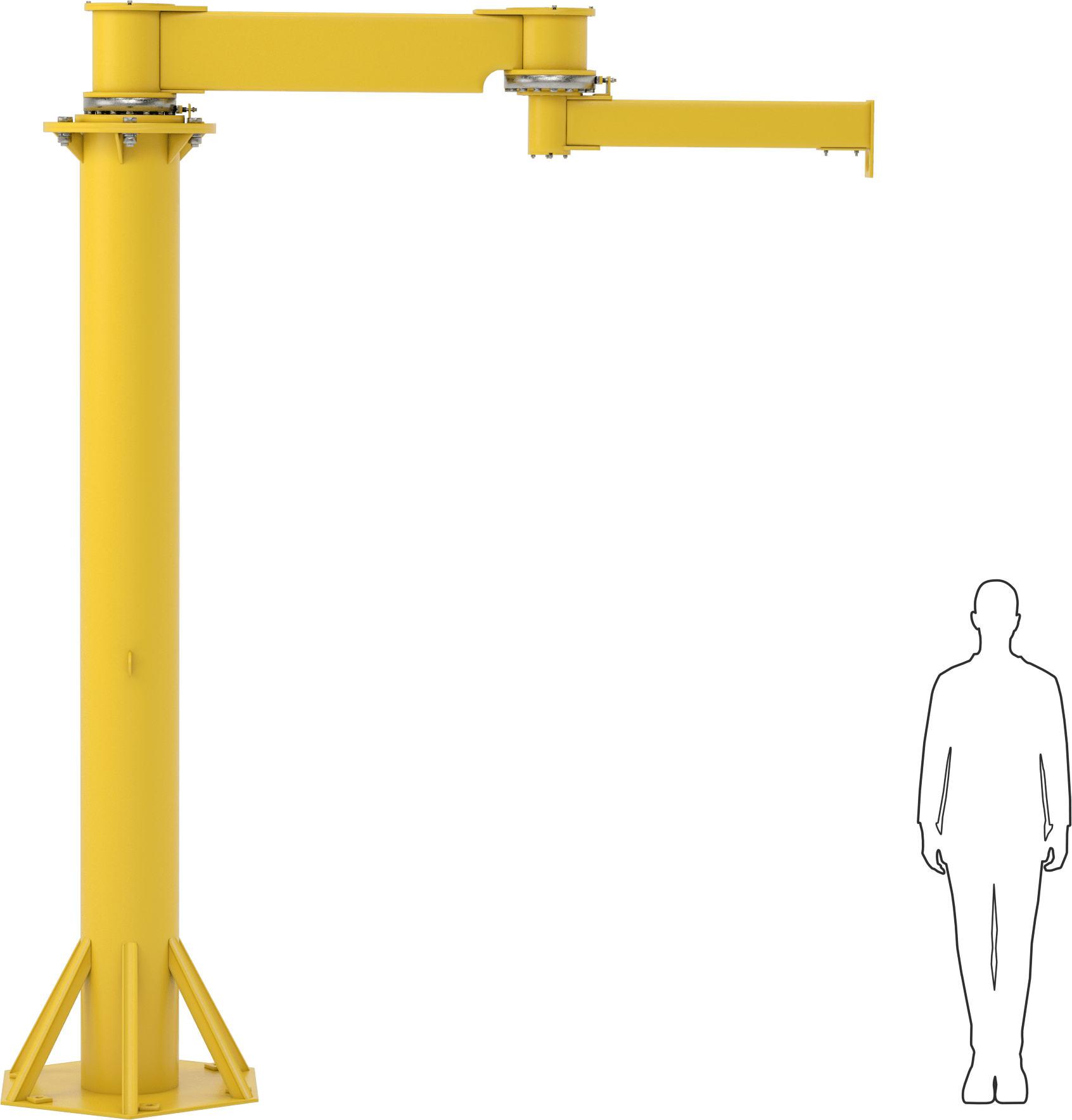 Eklemli Vinç, 8-Ayak Açıklık
