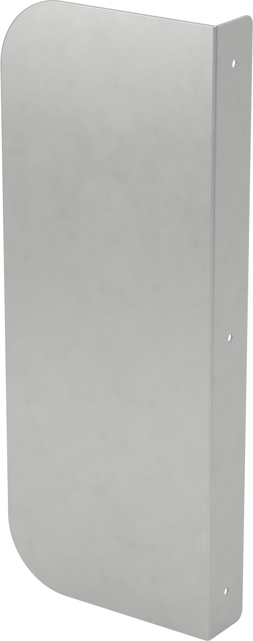Lavabo Sıçrama Koruyucu, Tezgah Üstü Montaj, 201 Paslanmaz Çelik, 15" Genişlik, 6" Yükseklik
