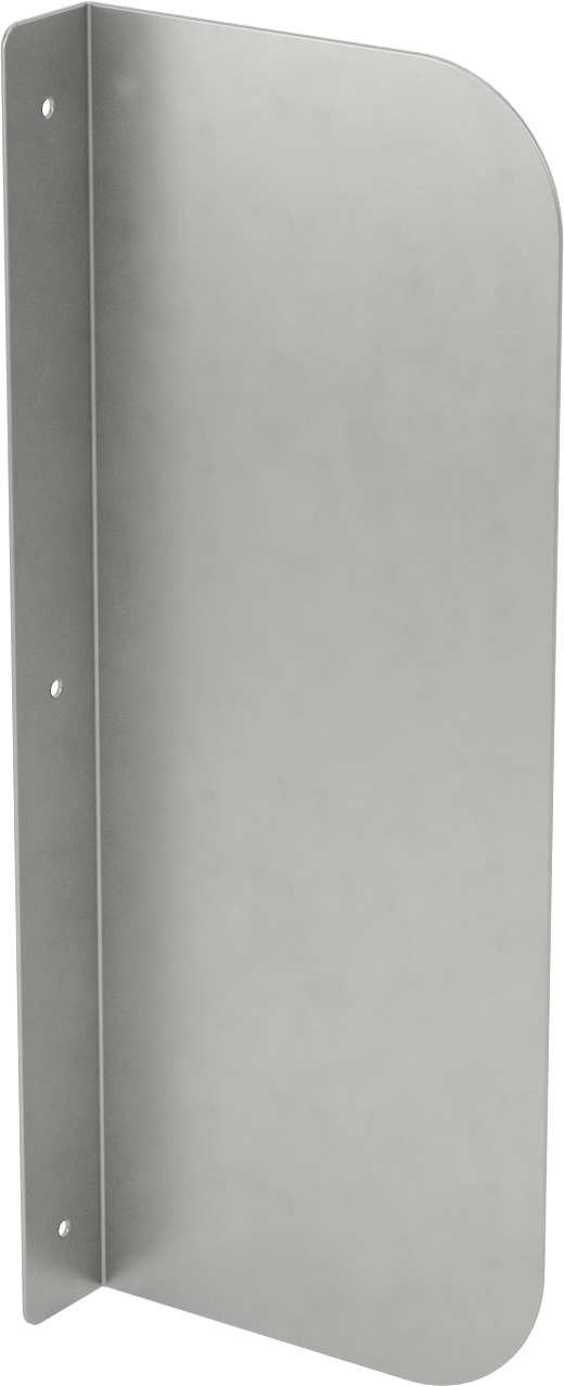 Lavabo Sıçrama Koruyucu, Tezgah Üstü Montaj, 201 Paslanmaz Çelik, 15" Genişlik, 6" Yükseklik