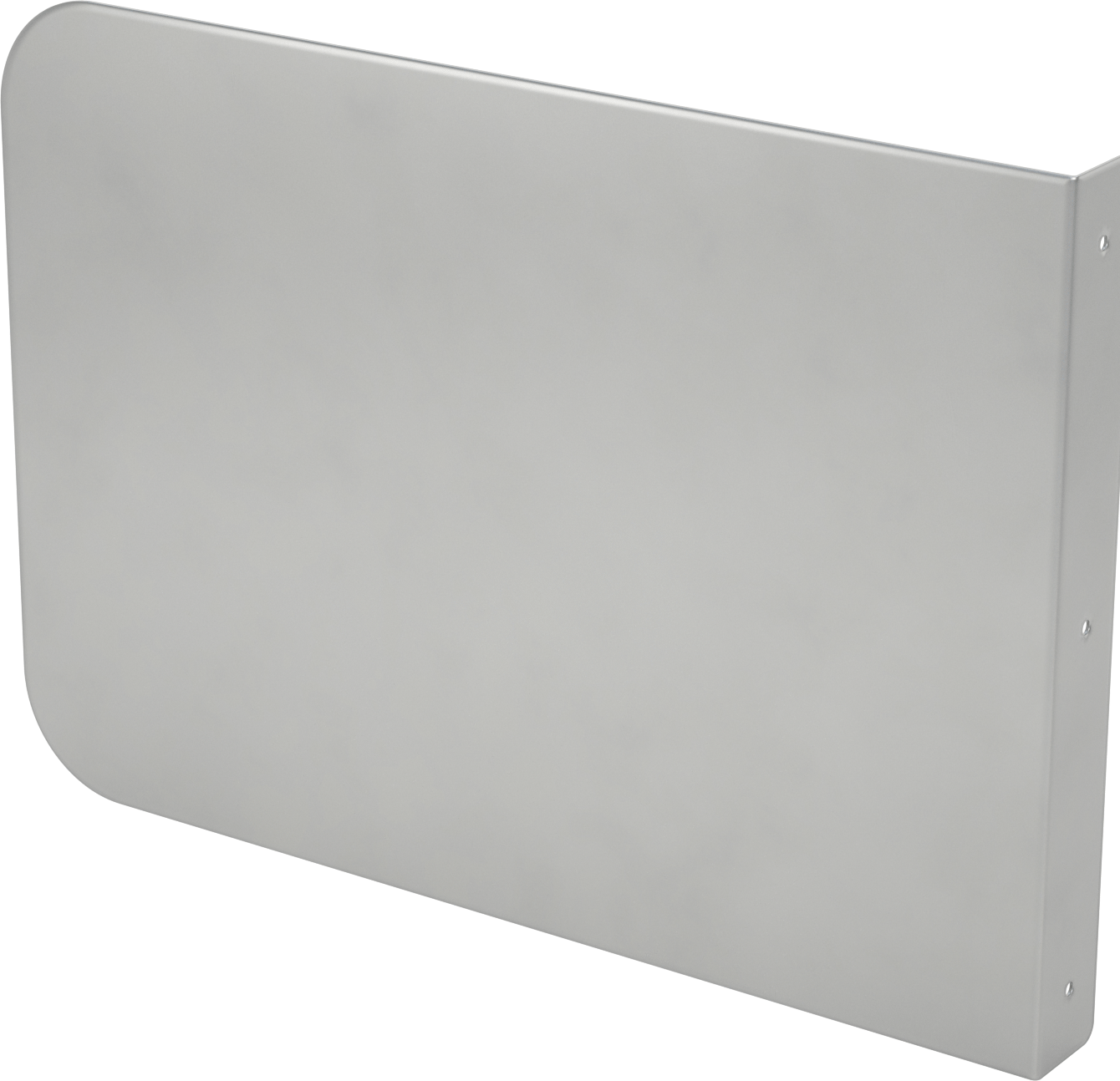Lavabo Sıçrama Koruyucu, Duvara Montaj, 201 Paslanmaz Çelik, 17" Genişlik, 12" Yükseklik