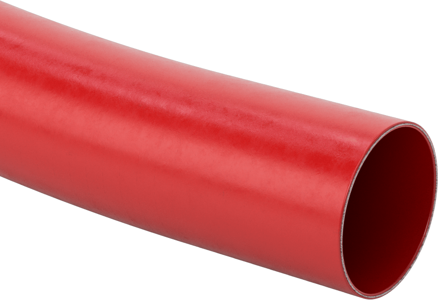 Aşırı Sıcaklık Dayanımlı Soğutma Suyu Hortumu, 3" ID, 3-1/4" OD, 3 Fit Uzunluk