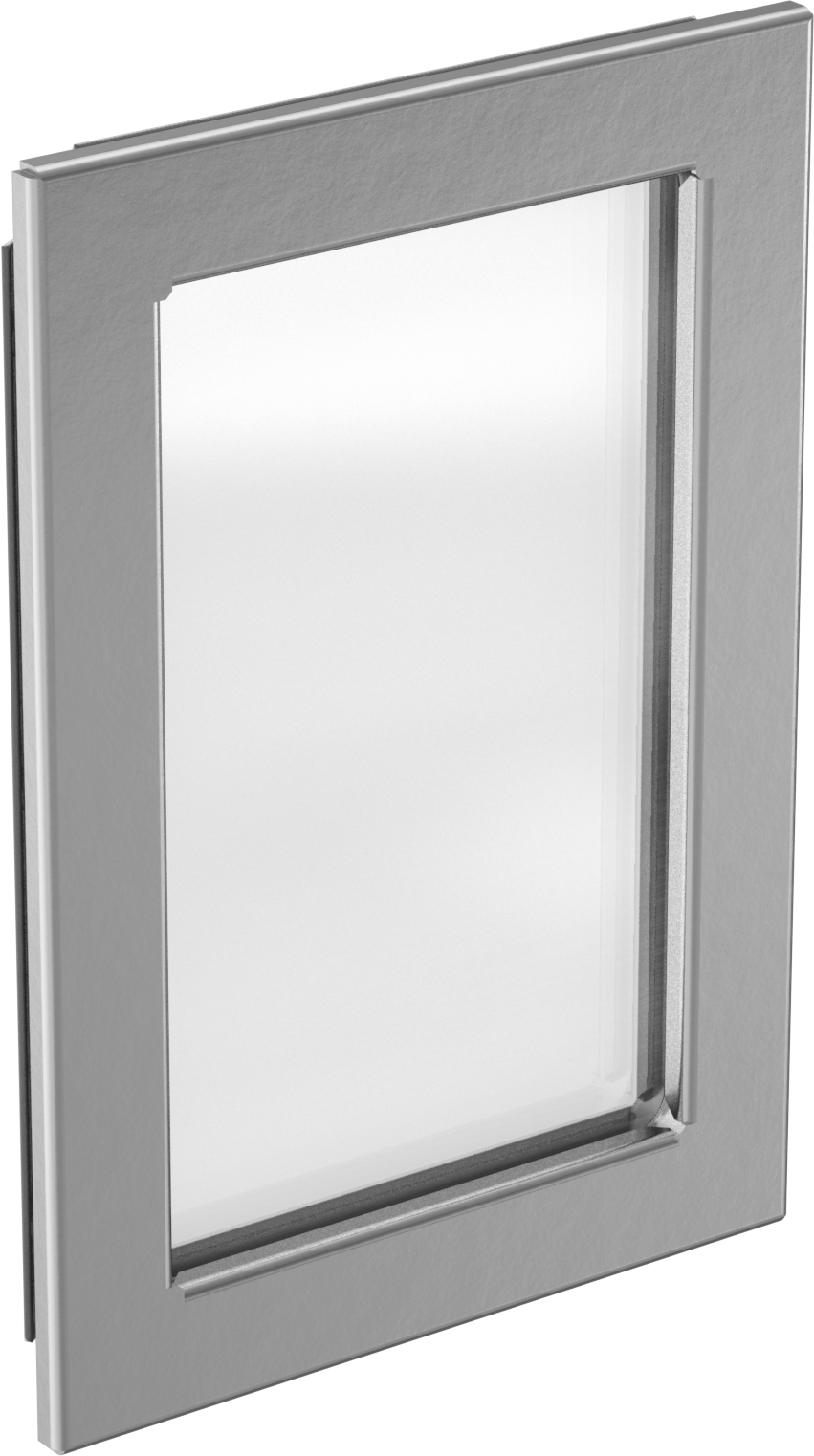 Muhafazalar için Tehlikeli Ortamlar Denetim Penceresi, 11-1/2“ Yükseklik x 8” Genişlik Toplam, 5/16" Çerçeve Kalınlığı