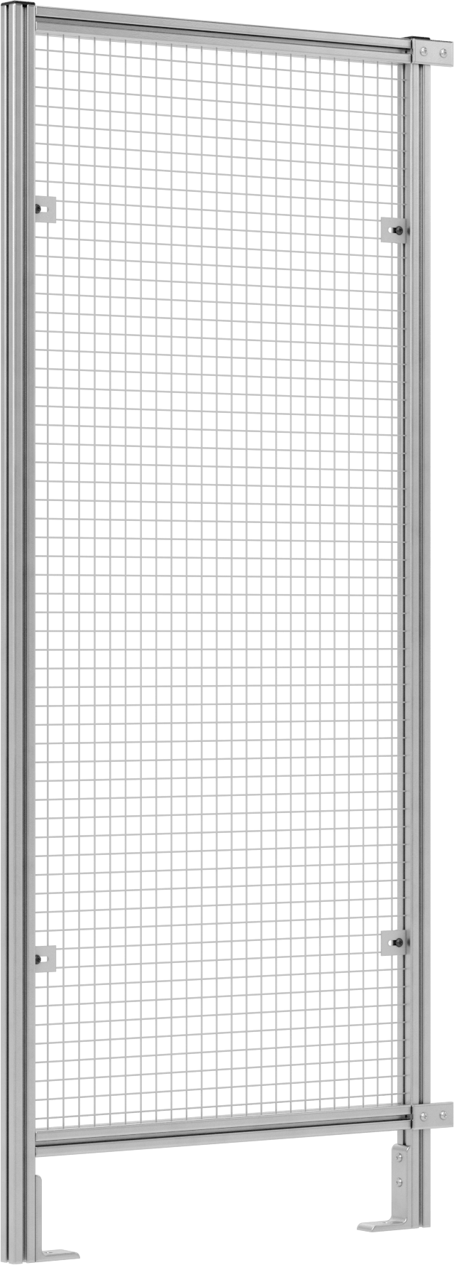 T-Yivli Çerçeveleme Makinesi Koruyucusu için 6 Fit Toplam Yükseklik x 2'6" Genişlikli Tel Örgü Panel