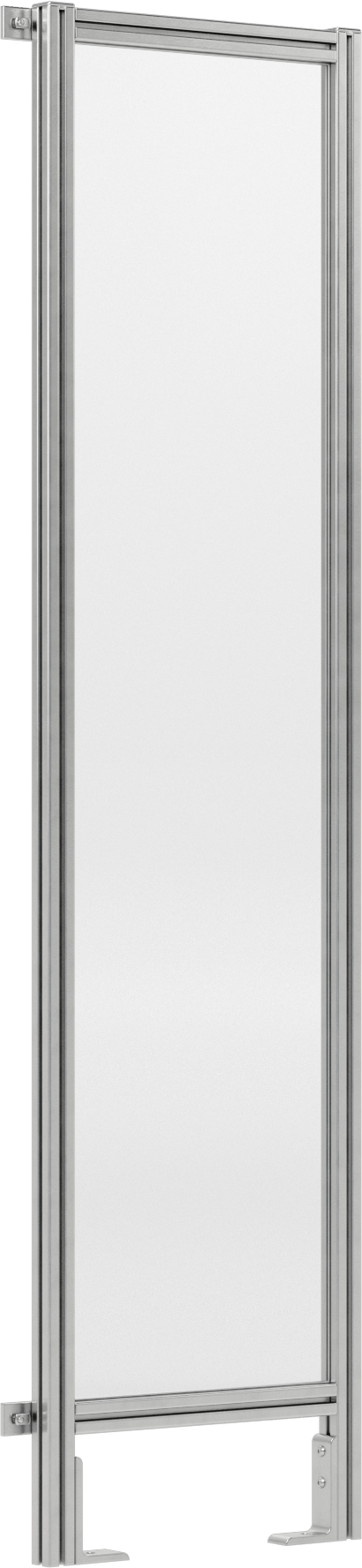 6 Fit Toplam Yükseklik x 1'6" Genişlik, T-Yivli Çerçeveleme Makinesi Koruyucusu için Katı Panel