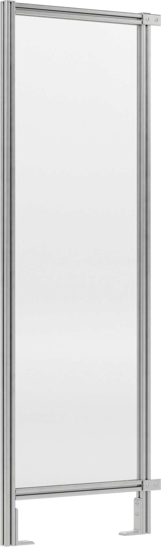 6 Fit Toplam Yükseklik x 2'0" Genişlik, T-Yivli Çerçeveleme Makinesi Koruyucusu için Katı Panel