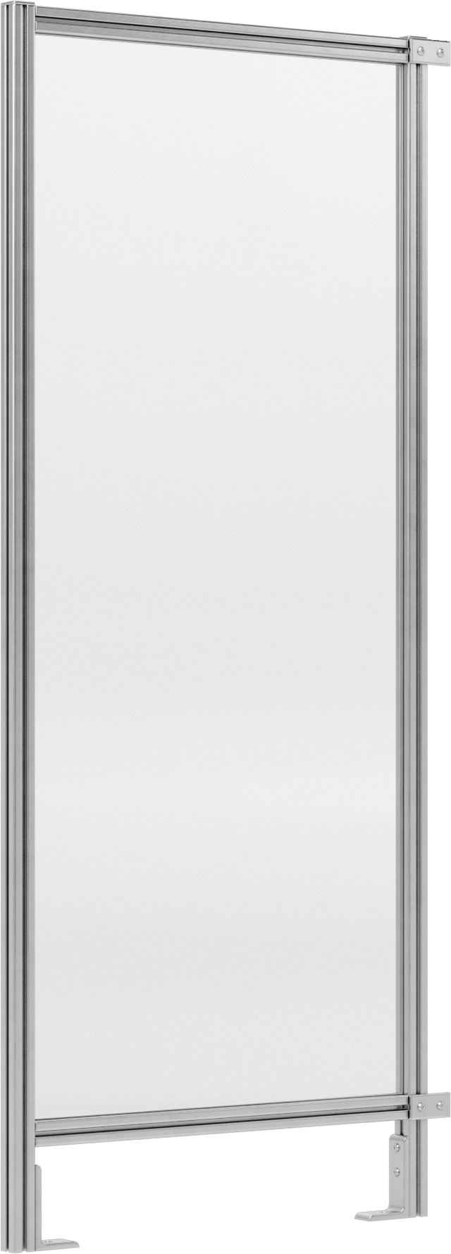 6 Fit Toplam Yükseklik x 2'6" Genişlik, T-Yivli Çerçeveleme Makinesi Koruyucusu için Katı Panel