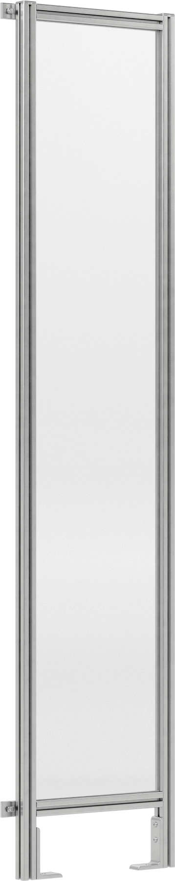 7 Fit Toplam Yükseklik x 1'6" Genişlik, T-Yivli Çerçeveleme Makinesi Koruyucusu için Katı Panel