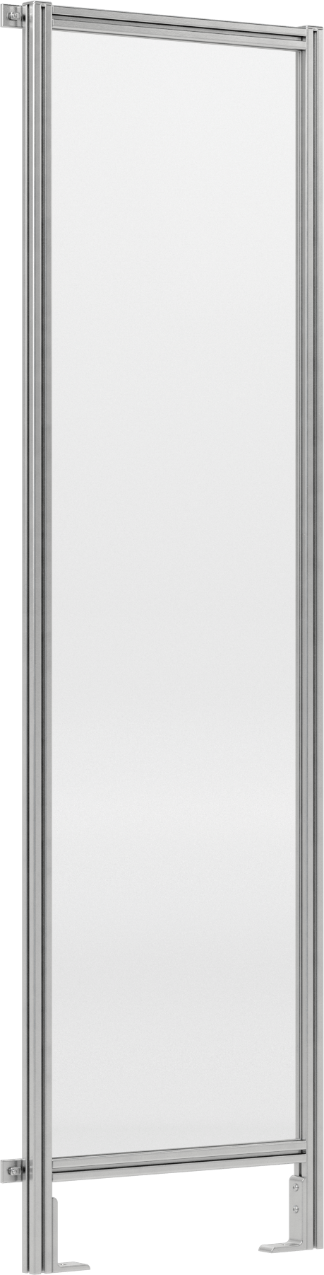 7 Fit Toplam Yükseklik x 2'0" Genişlik, T-Yivli Çerçeveleme Makinesi Koruyucusu için Katı Panel