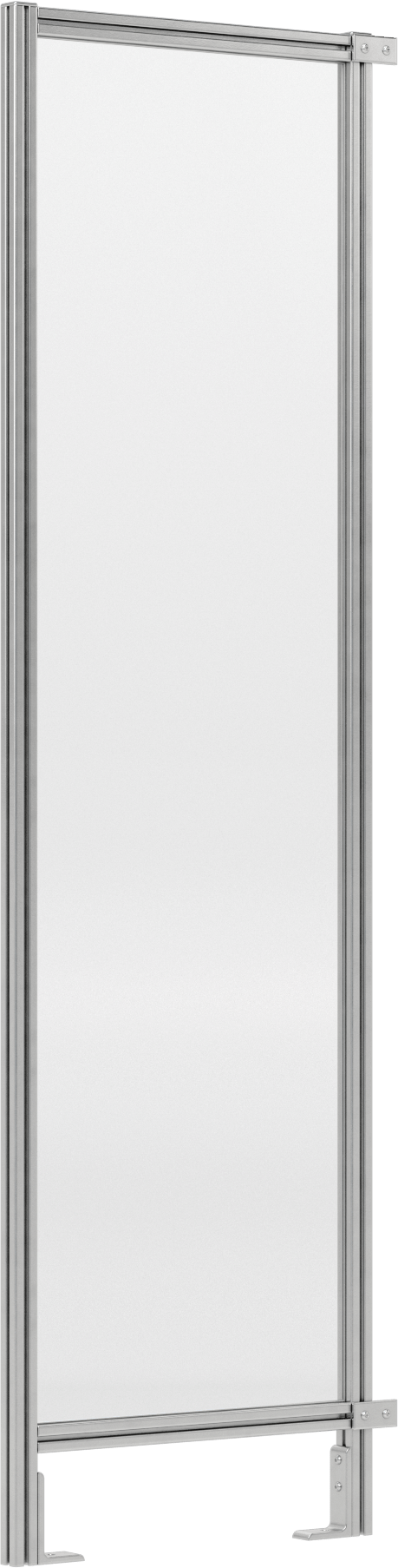 7 Fit Toplam Yükseklik x 2'0" Genişlik, T-Yivli Çerçeveleme Makinesi Koruyucusu için Katı Panel