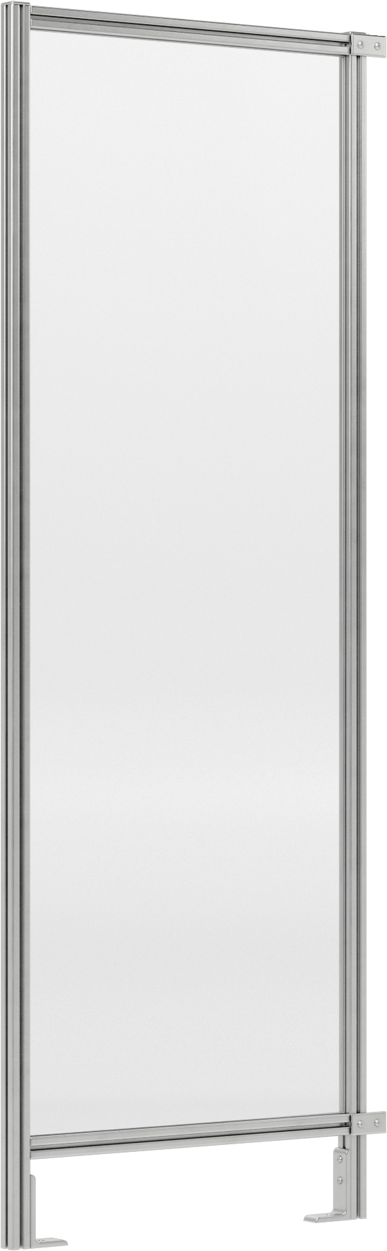 7 Fit Toplam Yükseklik x 2'6" Genişlik, T-Yivli Çerçeveleme Makinesi Koruyucusu için Katı Panel