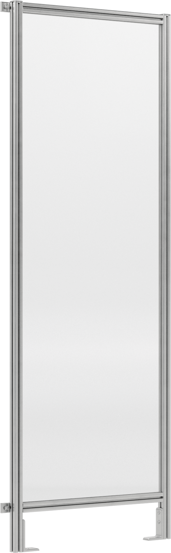 7 Fit Toplam Yükseklik x 2'6" Genişlik, T-Yivli Çerçeveleme Makinesi Koruyucusu için Katı Panel
