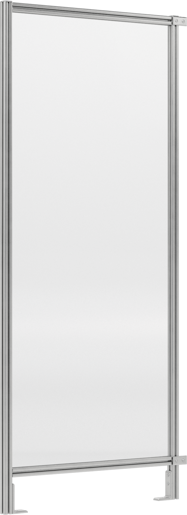 7 Fit Toplam Yükseklik x 3'0" Genişlik, T-Yivli Çerçeveleme Makinesi Koruyucusu için Katı Panel